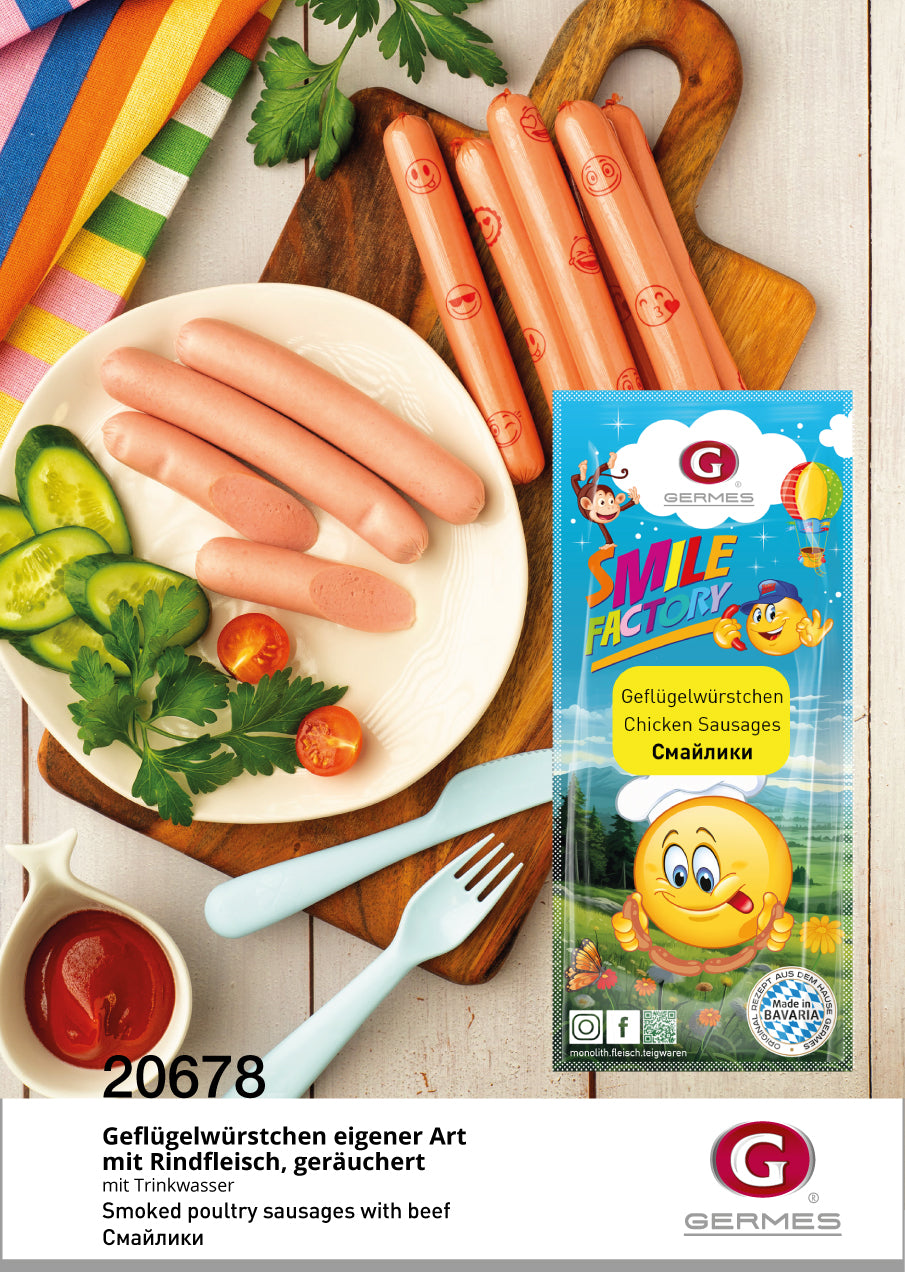 Geflügelwürstchen "Smile Factory", 270g