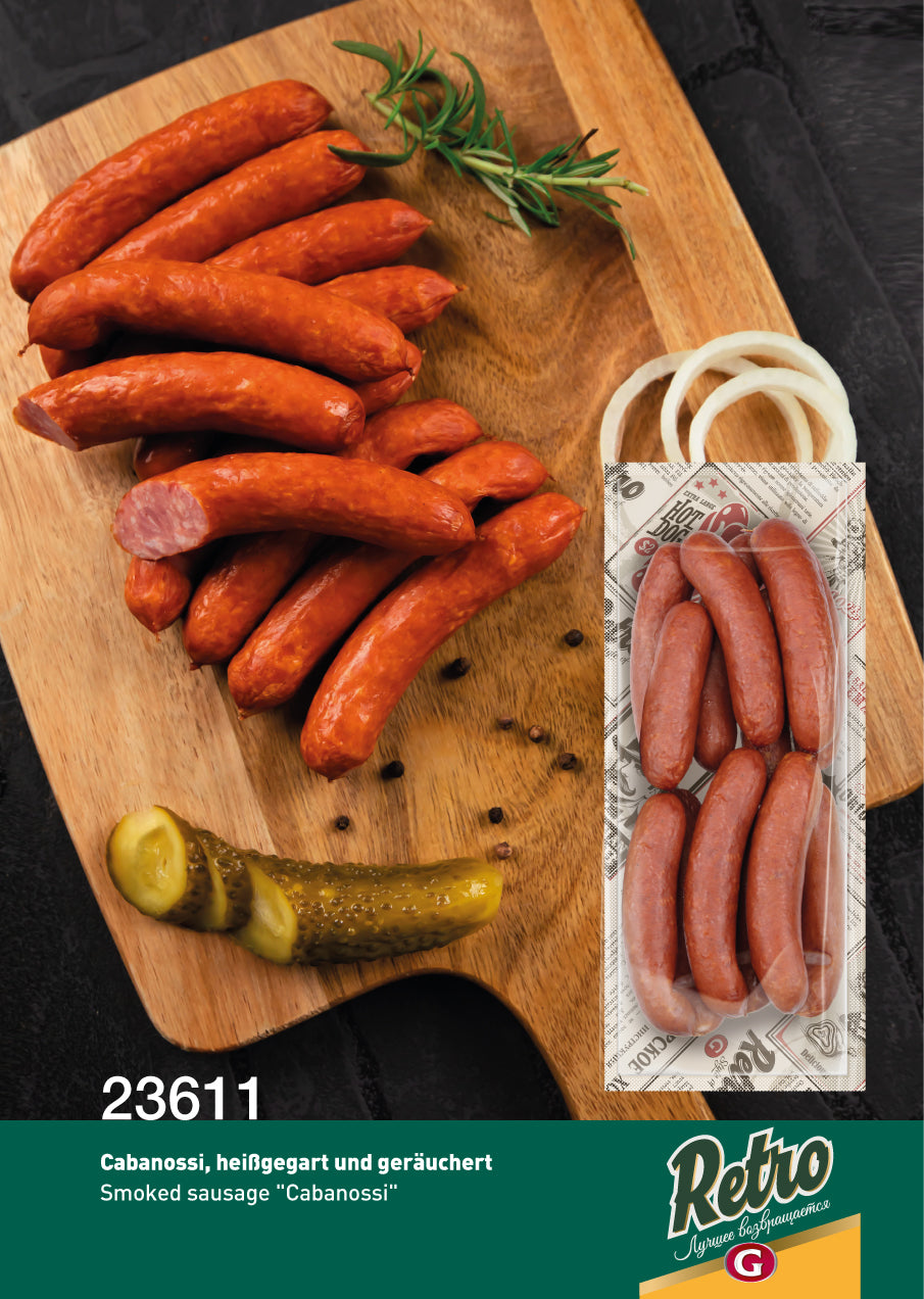 Retro Cabanossi, heißgegart und geräuchert, 250g